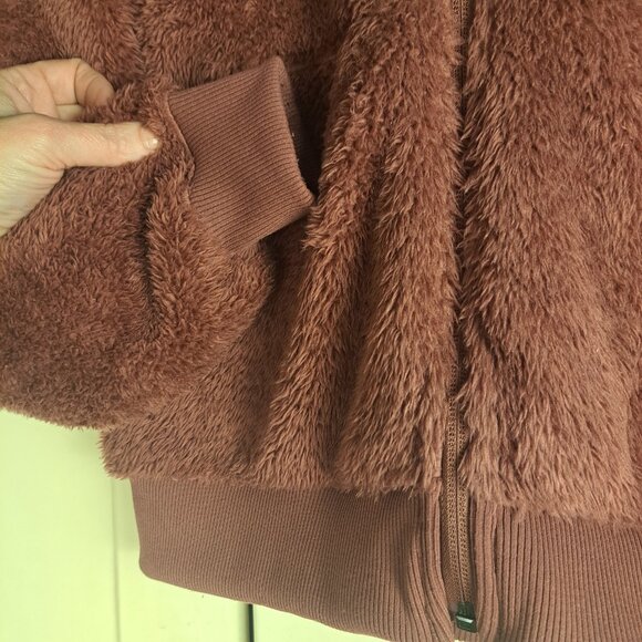 The North Face Teen Girls Suave Oso Fleece Full Zip Coat Wild Ginger Sz XL - Picture 4 of 11